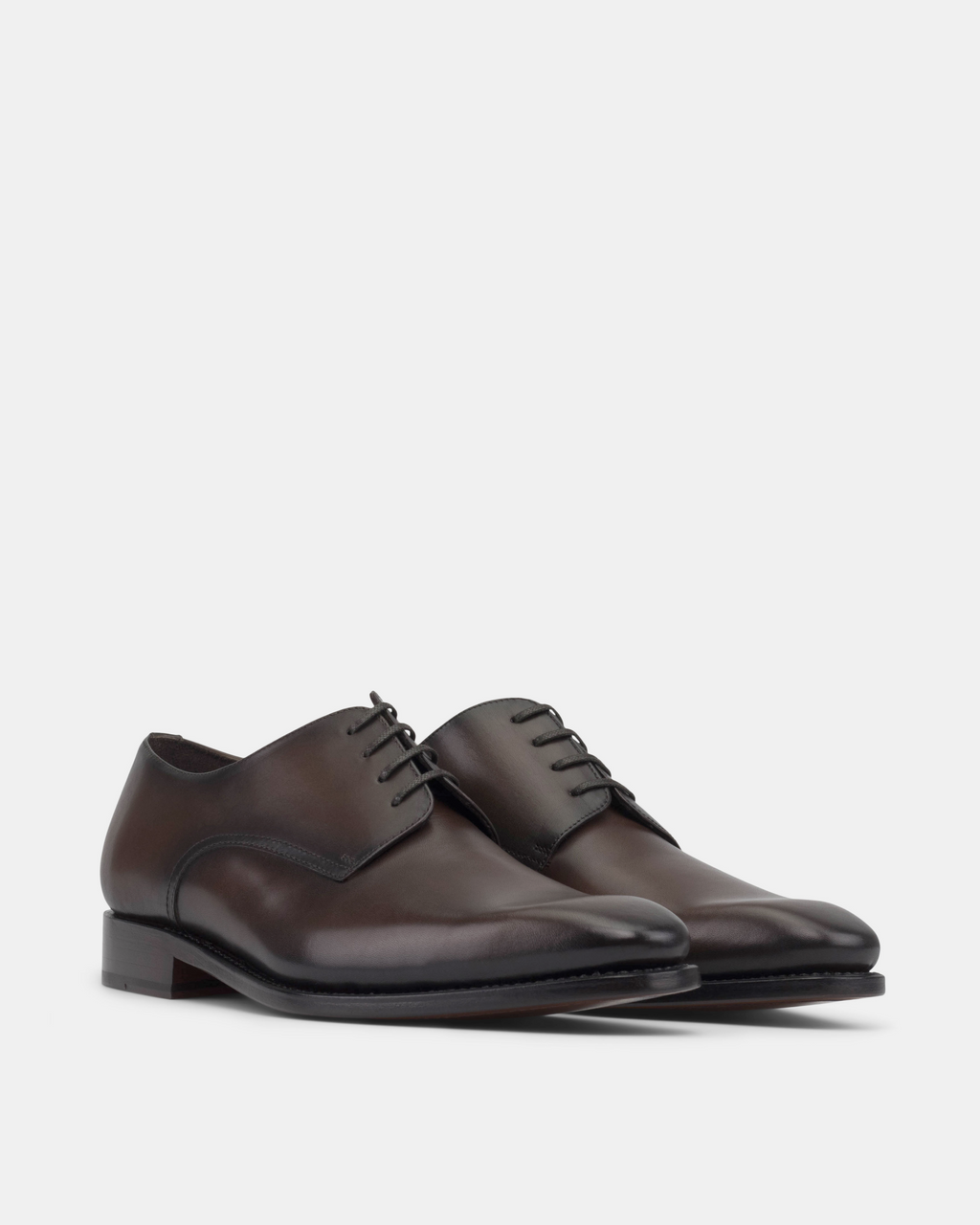 [SALE] - Marco Dark Brown Derby with Half-Rubber Soles - 722