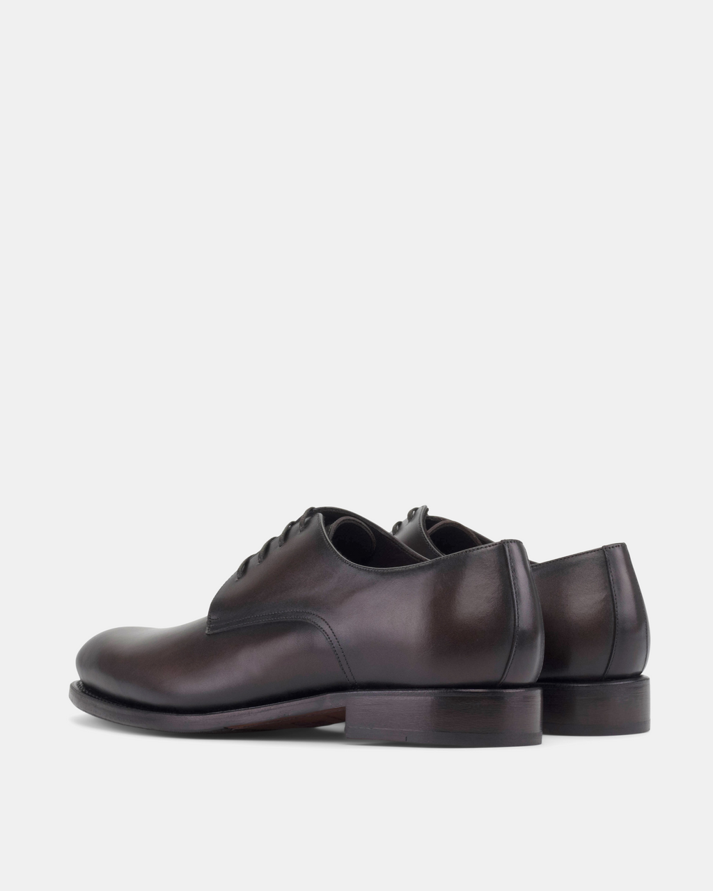 Marco Derby in Dark Brown Calf with Half-Rubber Soles - 675