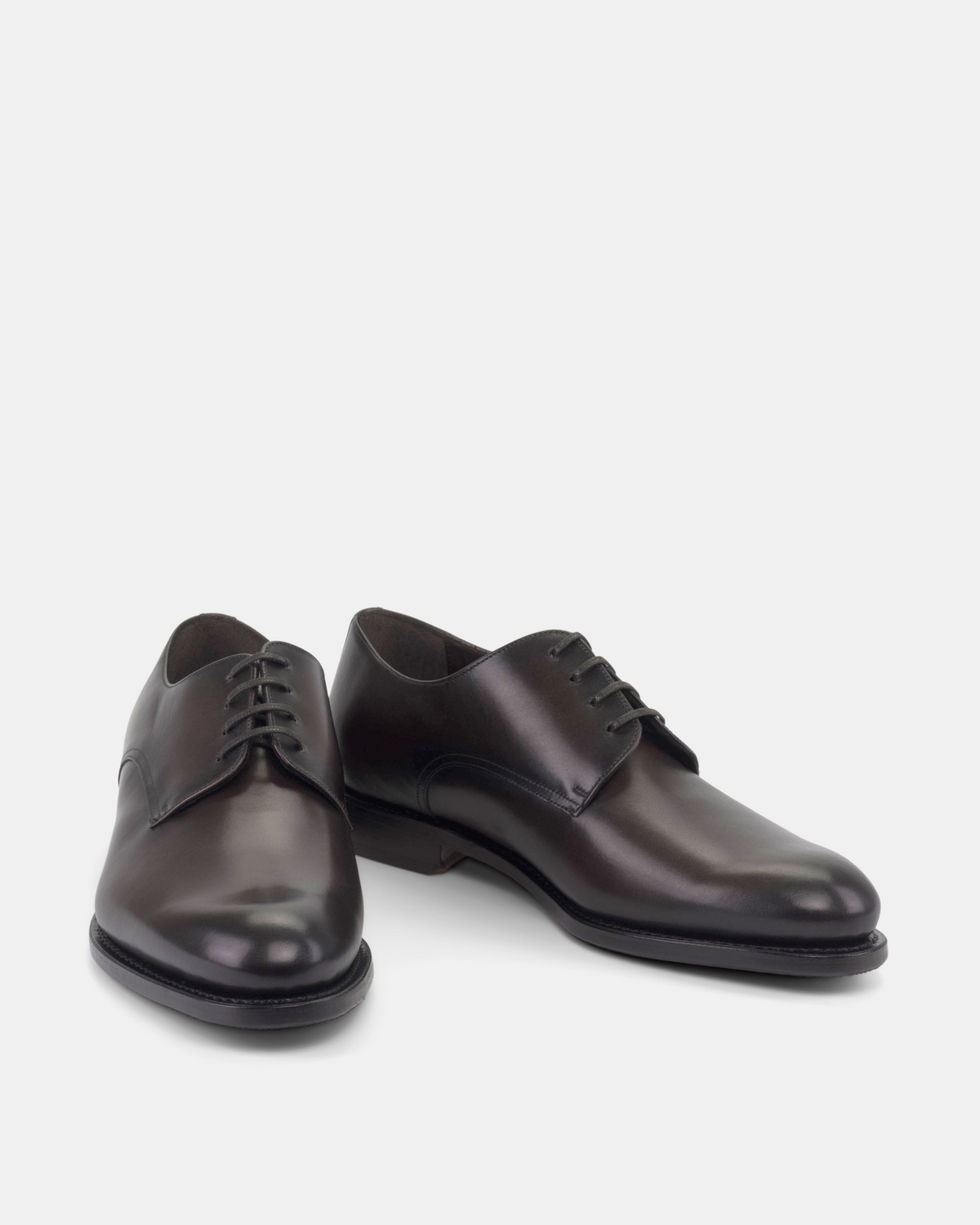 Marco Derby in Dark Brown Calf with Half-Rubber Soles - 675