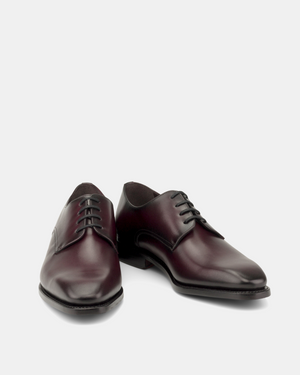 Oxblood Calfskin Derby Shoe for Men