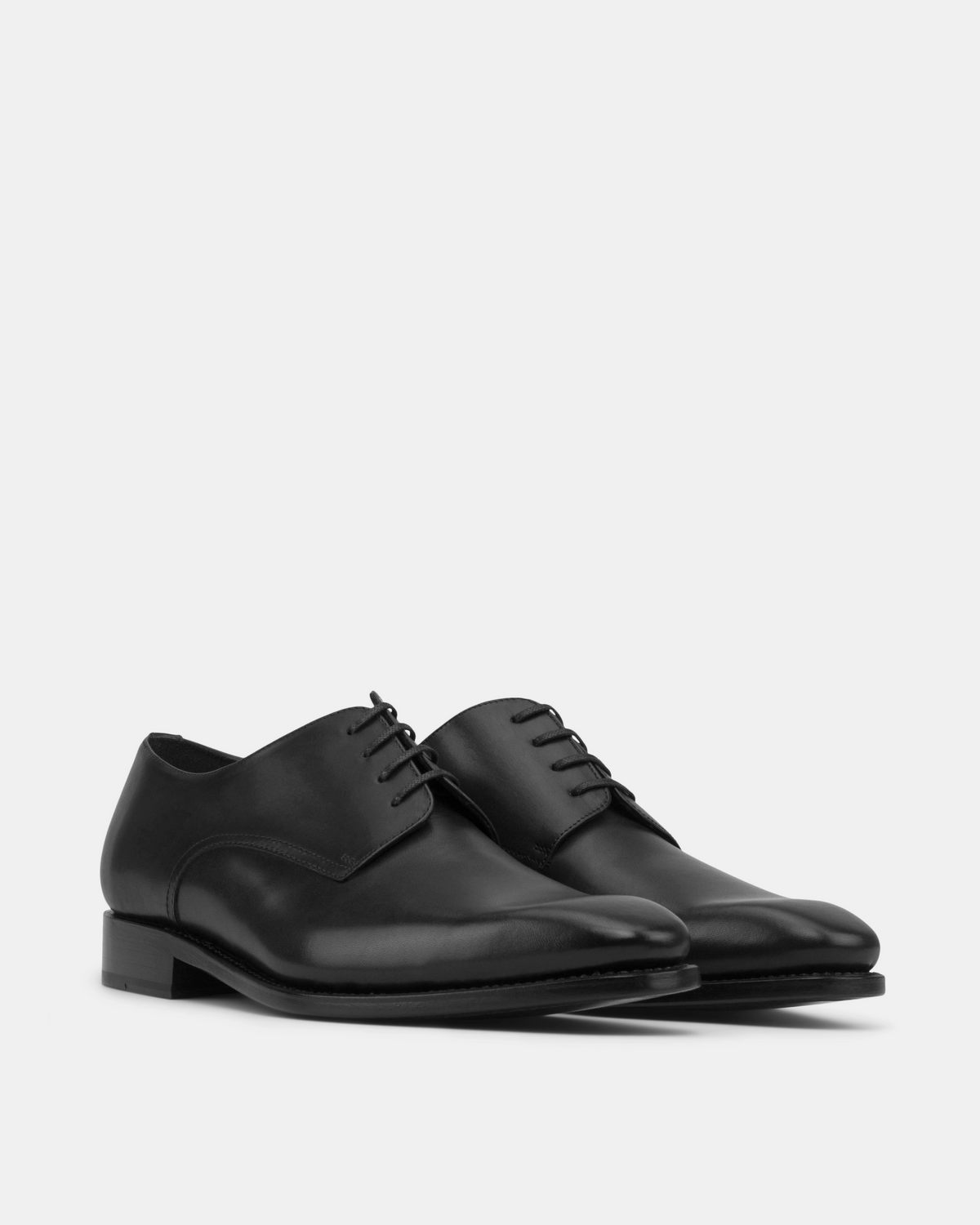 Marco Black Calf Derby Shoe - 722