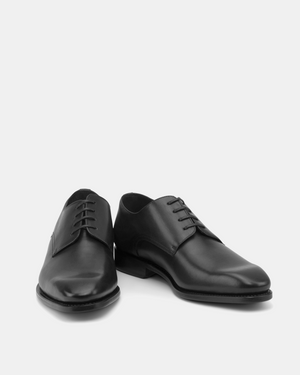Marco Black Calf Derby Shoe - 722