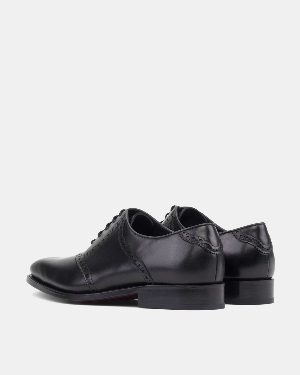 [SALE] - Martin Black Calf Saddle Oxford - 722