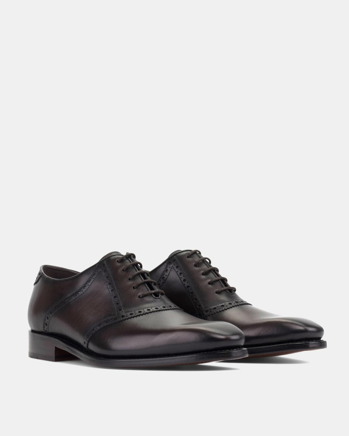 Martin Dark Brown Saddle Oxford - 722