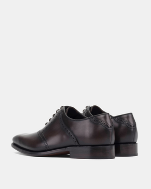 Martin Dark Brown Saddle Oxford - 722