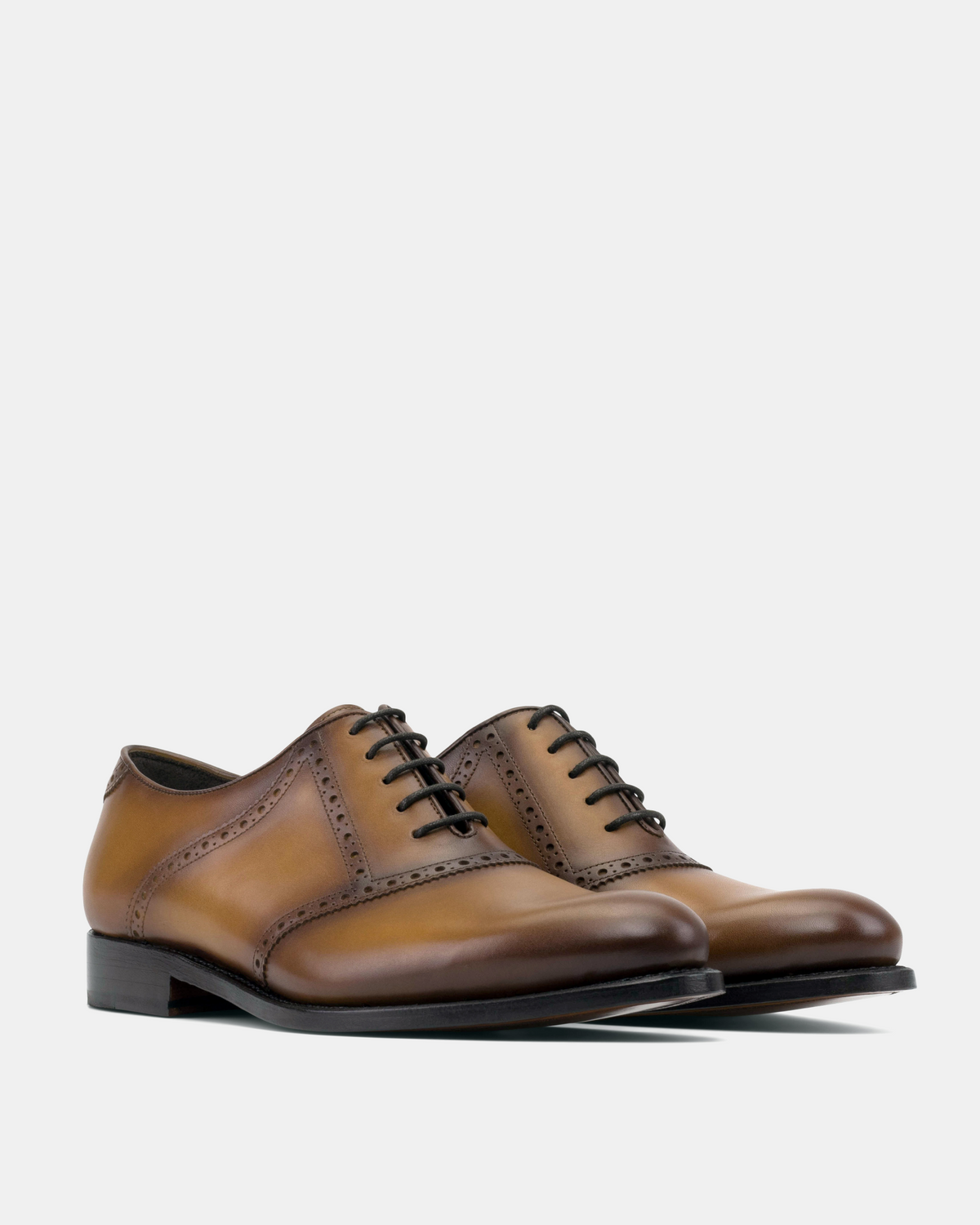 Martin Cognac Saddle Oxford - 675