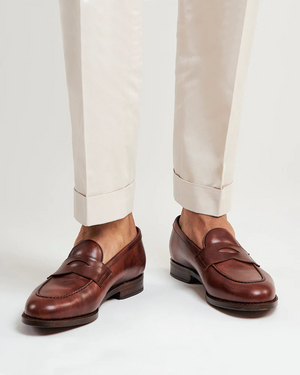 Museum Cognac Leather Penny Loafer
