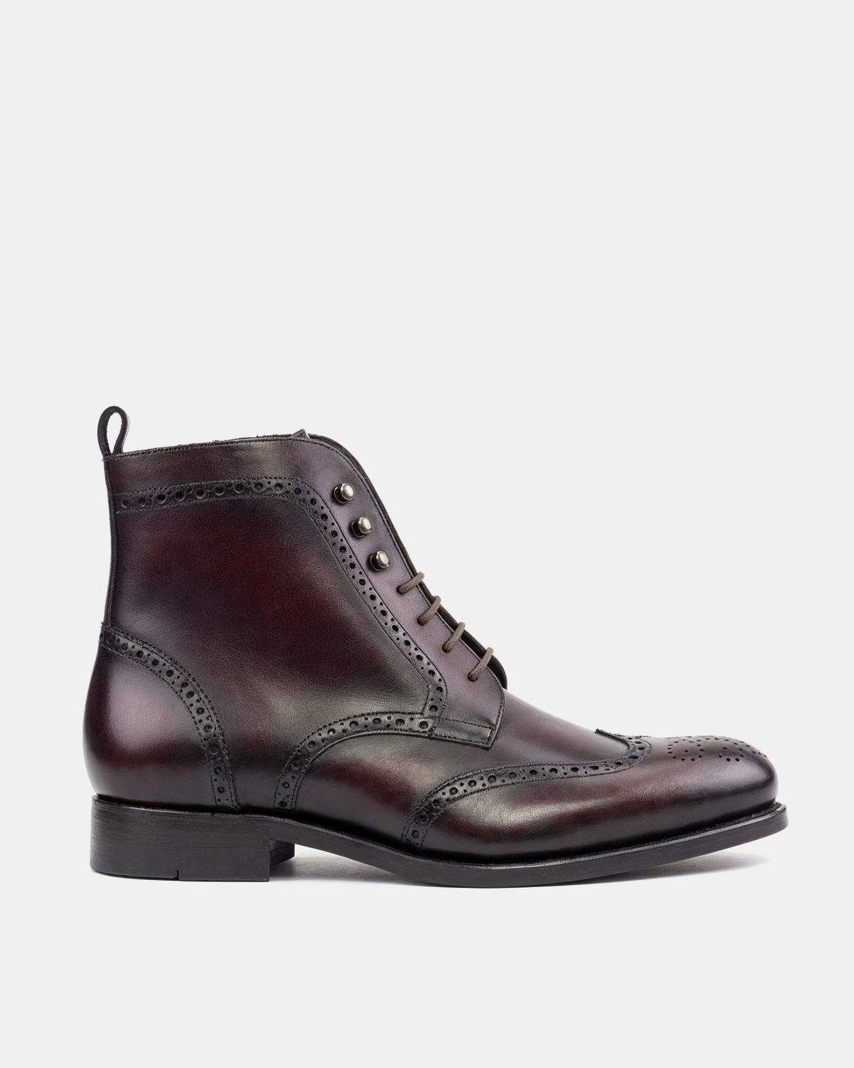 John Oxblood Wingtip Brogue Boot - 675