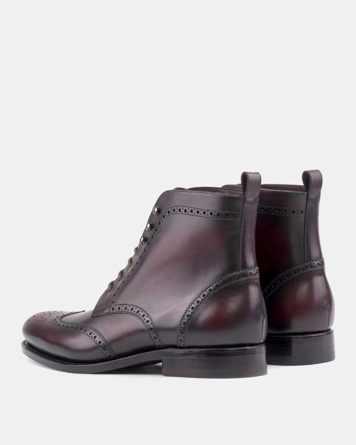 John Oxblood Wingtip Brogue Boot - 675