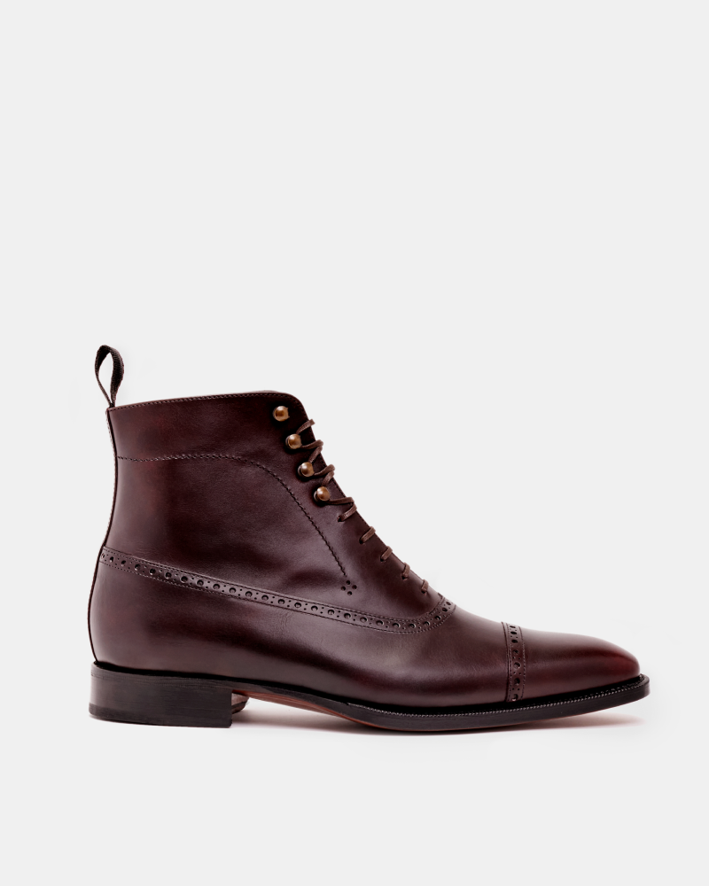 Museum Oxblood Balmoral Brogue Boot