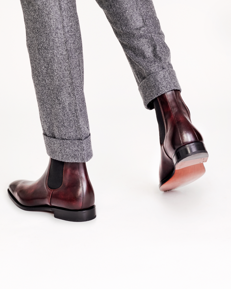 Museum Oxblood Leather Chelsea Boot Cobbler Union