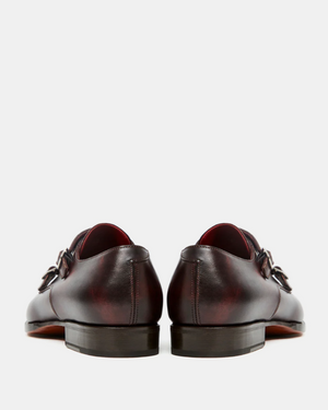 Double monk strap oxblood clearance
