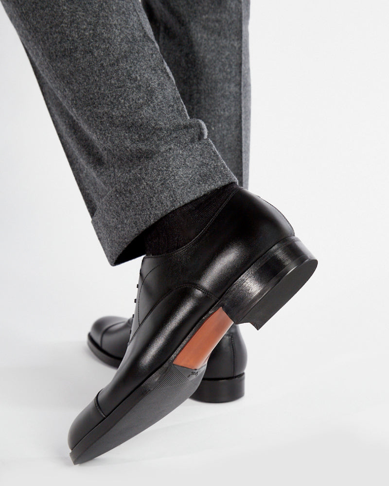 Black Cap Toe Oxford with Rubber Half Soles 11.5 UK / 12.5 US Black Cap Toe Oxford with Rubber Half Soles 11.5 UK / 12.5 US