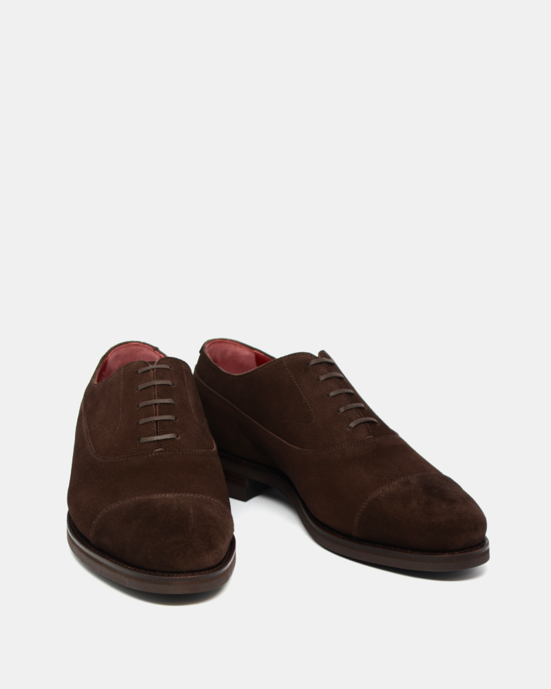 Brown Suede Balmoral Oxford Shoe