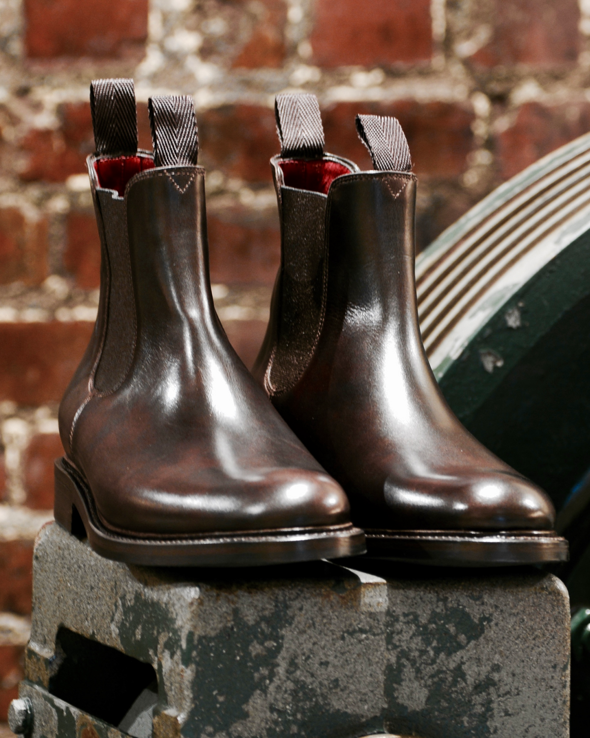 Men's Museum Brown Leather Dress Boots | Benjamin 312