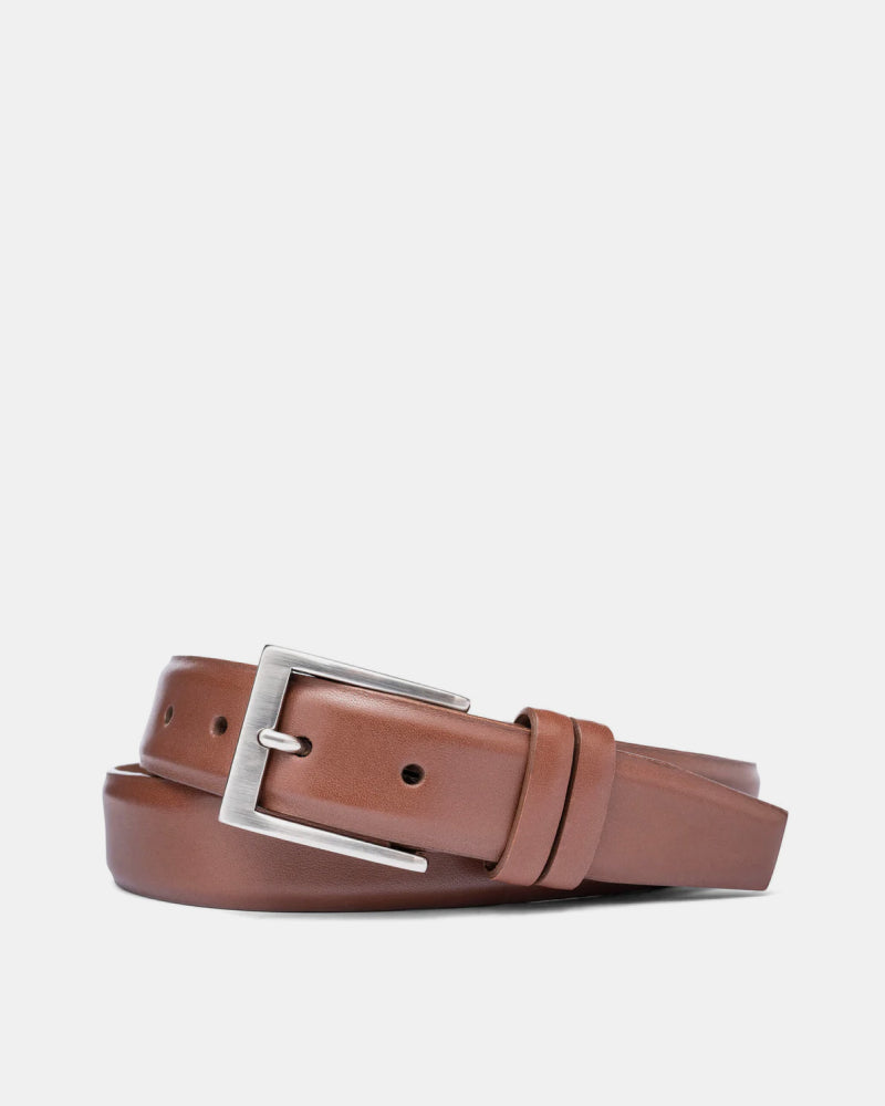 Semi Matte Calf Belt in Cognac Leather 42 Semi Matte Calf Belt in Cognac Leather 42