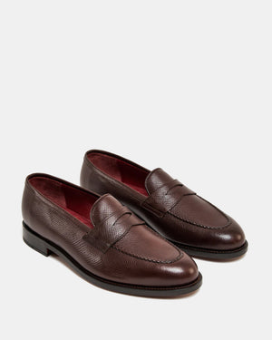 Brown Utah Leather Penny Loafer