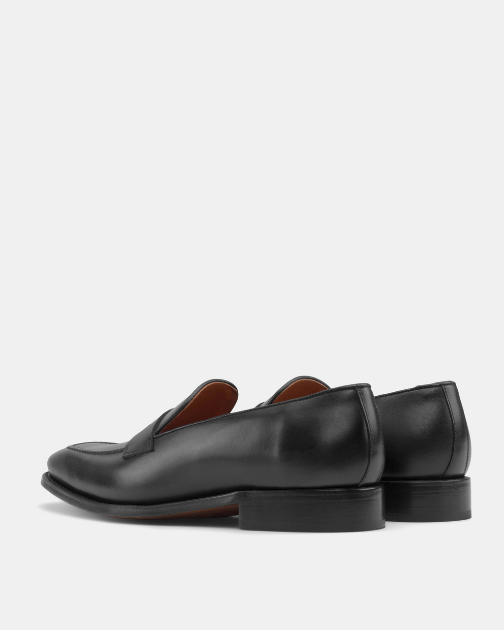 [SALE] - Smith Black Calf Penny Loafer - 722