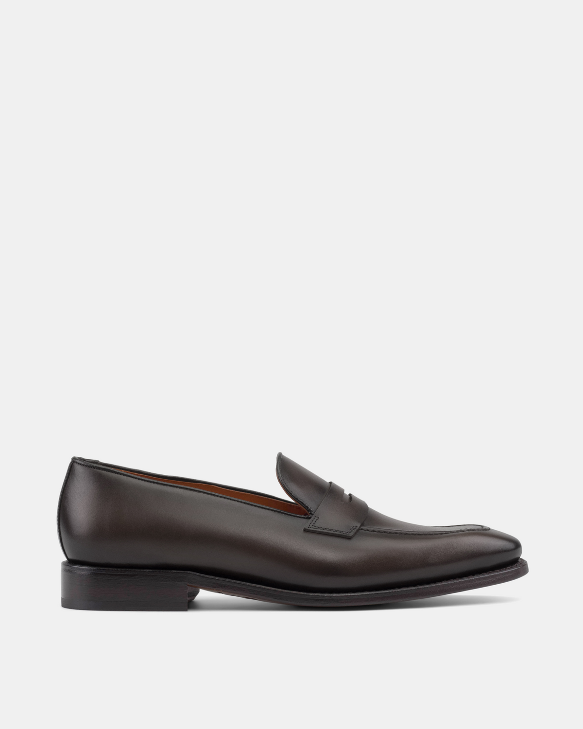 Smith Dark Brown Calf Penny Loafer - 722