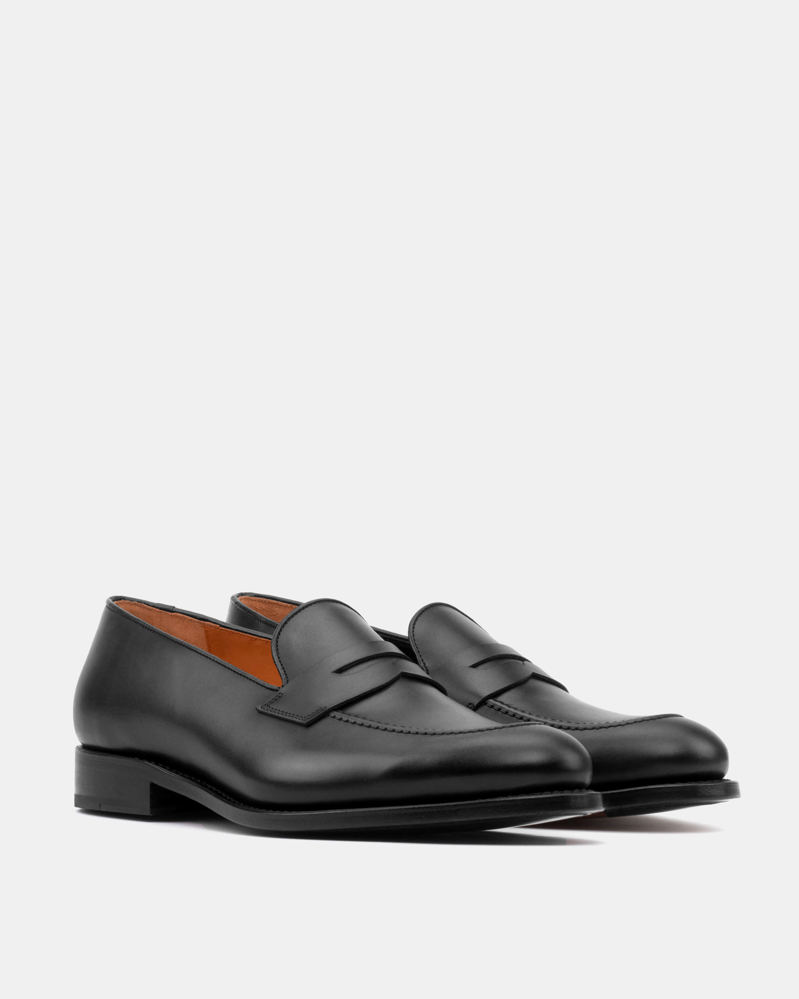 Smith Black Calf Penny Loafer - 675