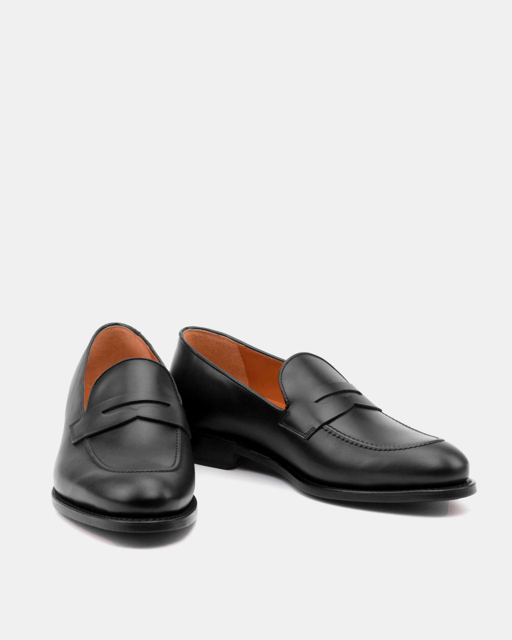 [SALE] - Smith Black Calf with Half-Rubber Soles - 675