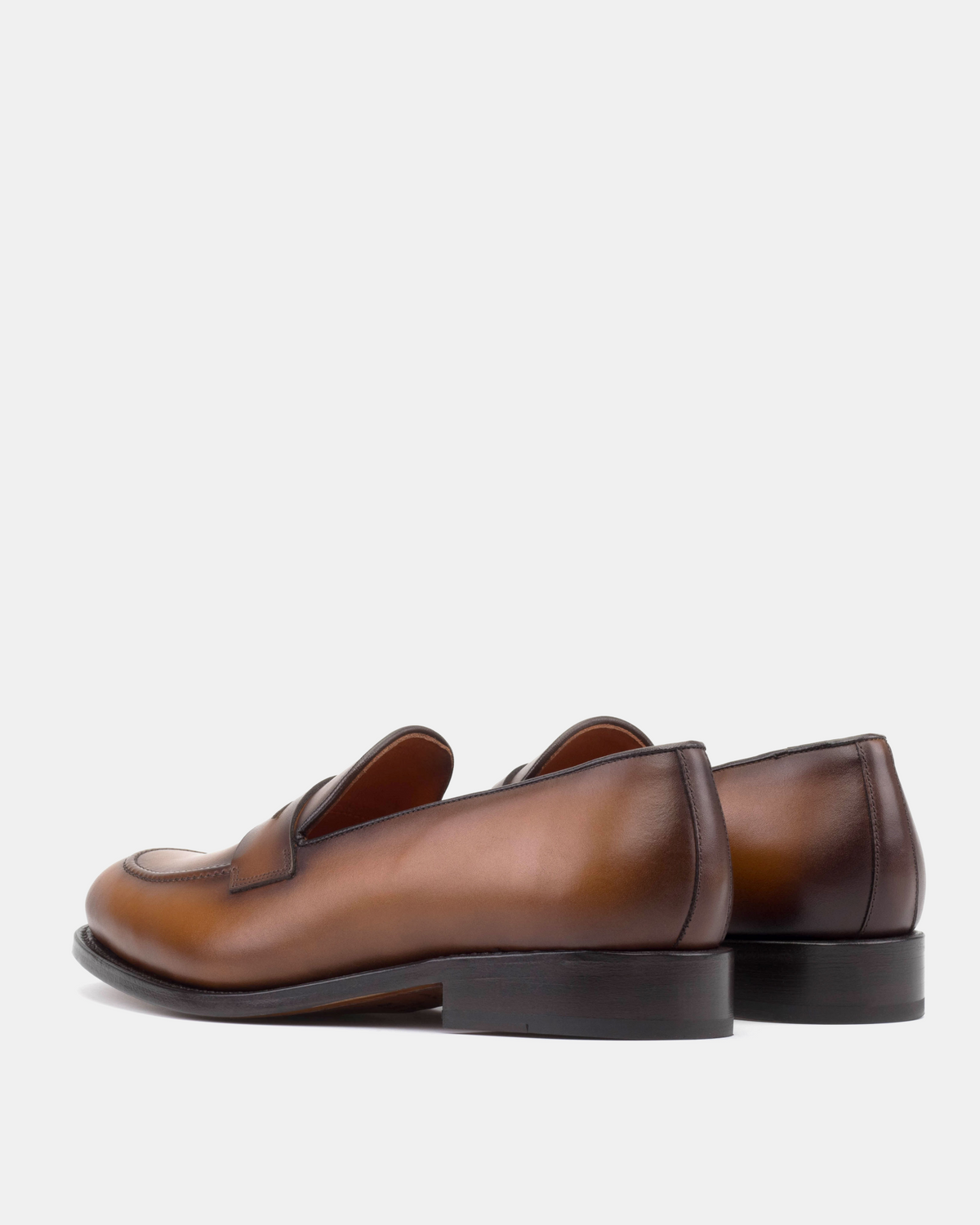 [SALE] - Smith Cognac Calf with Half-Rubber Soles - 675