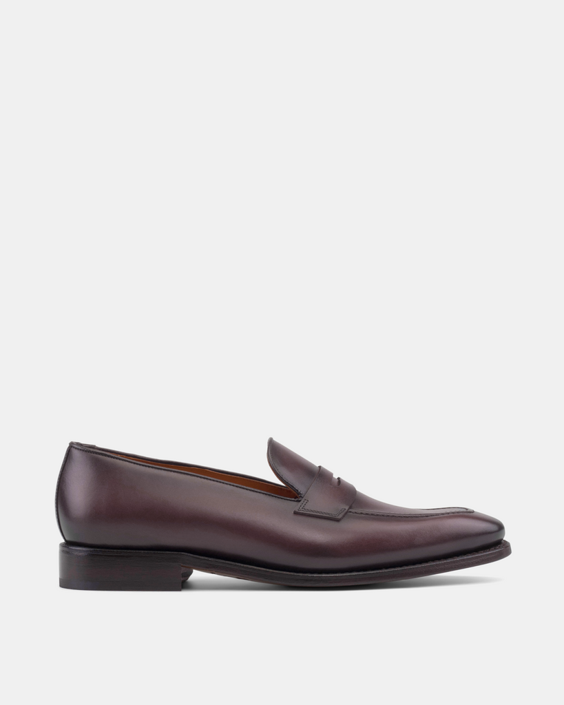Men's Oxblood Penny Loafers | Smith 722 | Cobbler Union