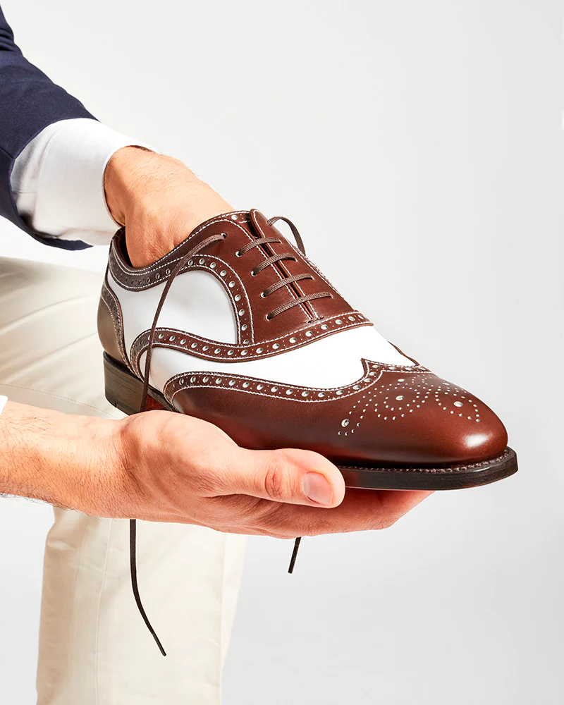 Spectator Oxford Shoe in Brown and White 6 UK / 7 US Spectator Oxford Shoe in Brown and White 6 UK / 7 US