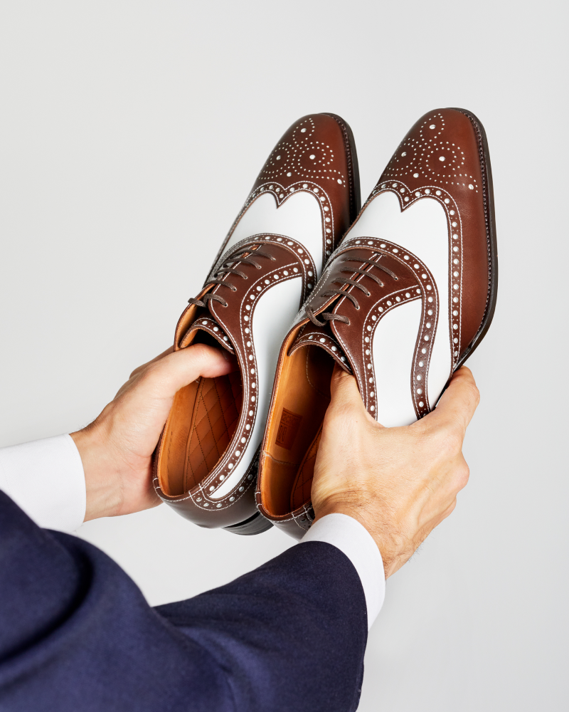 Spectator Oxford Shoe in Brown and White 6 UK / 7 US Spectator Oxford Shoe in Brown and White 6 UK / 7 US