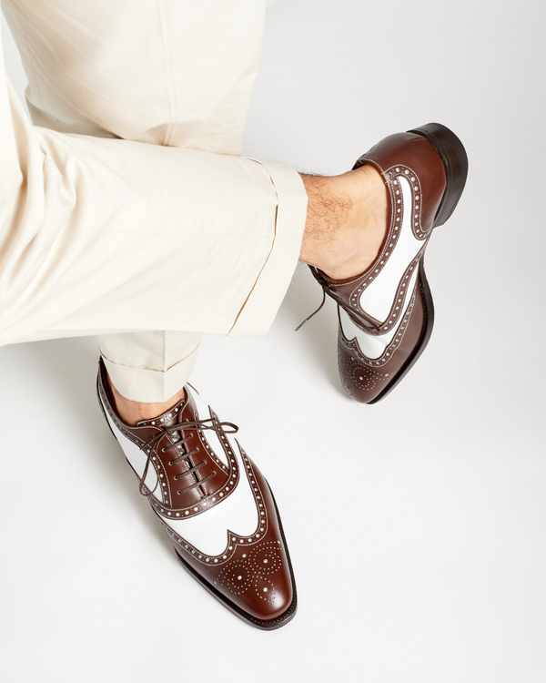 Spectator Oxford Shoe in Brown and White 6 UK / 7 US Spectator Oxford Shoe in Brown and White 6 UK / 7 US