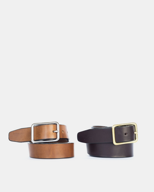 Standard Nickel Harness Leather Belt