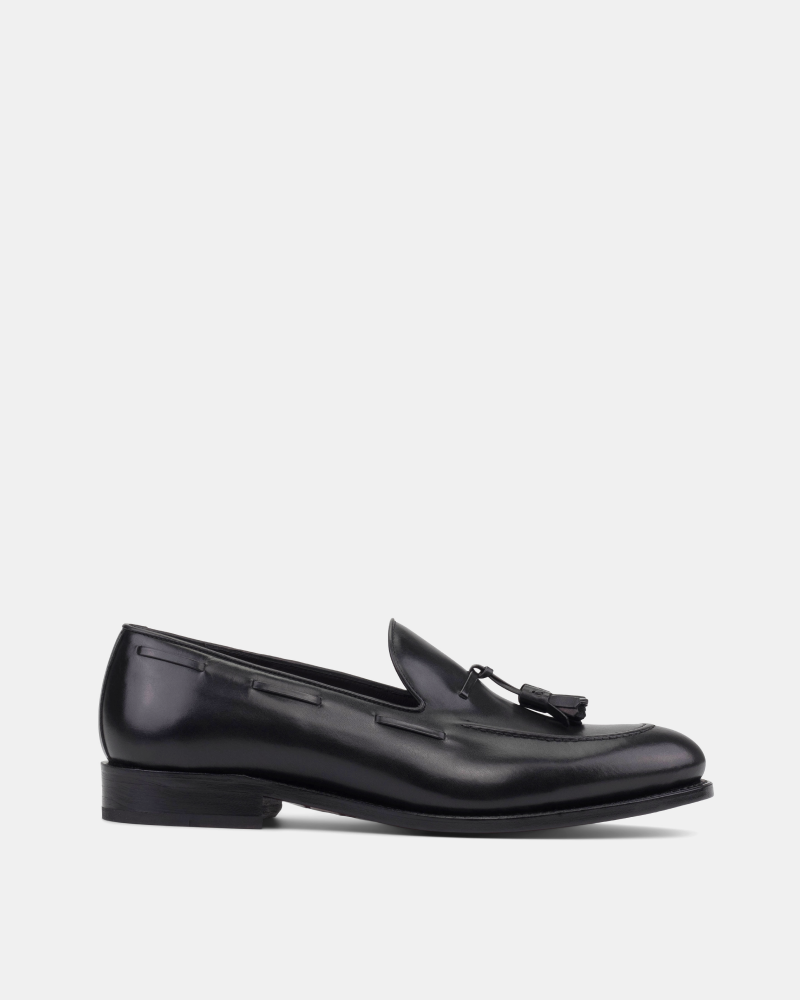 [SALE] - Thomas Black Tassel Loafer - 675