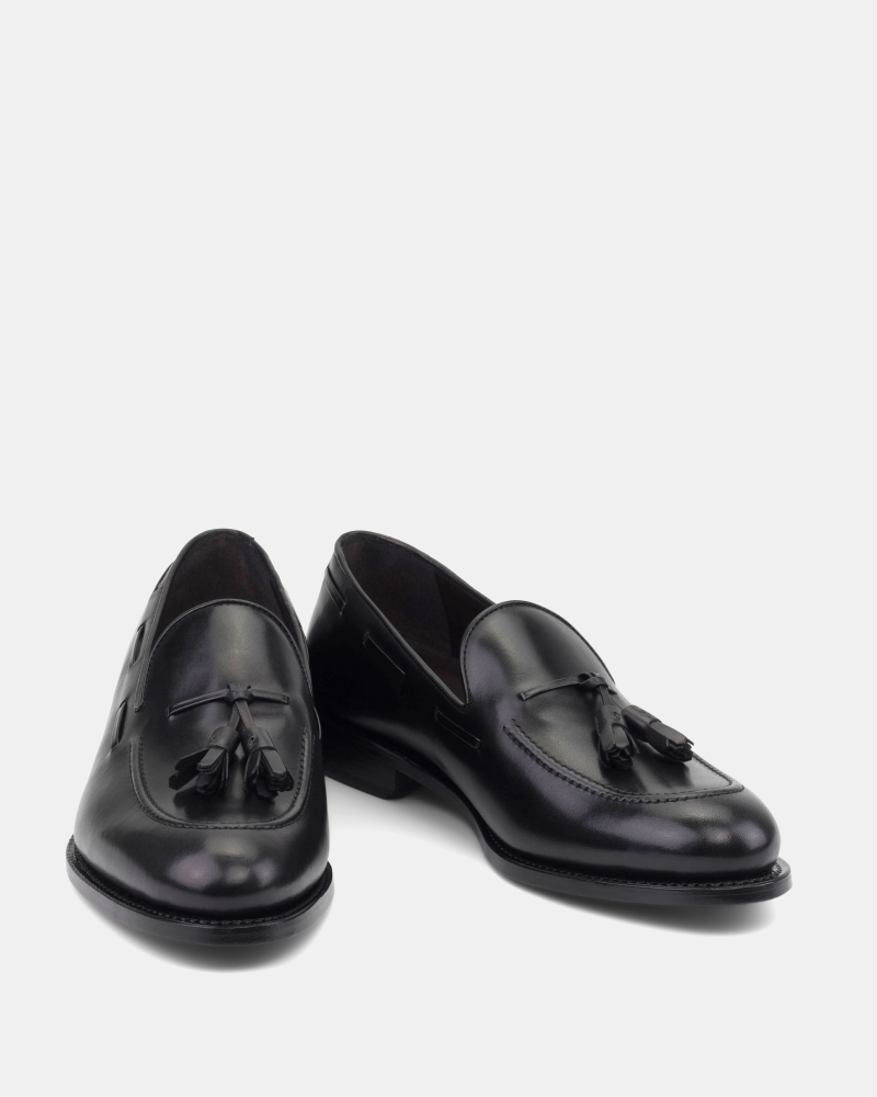 Thomas Black Tassel Loafer - 675
