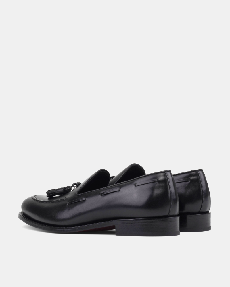 Thomas Black Tassel Loafer - 675