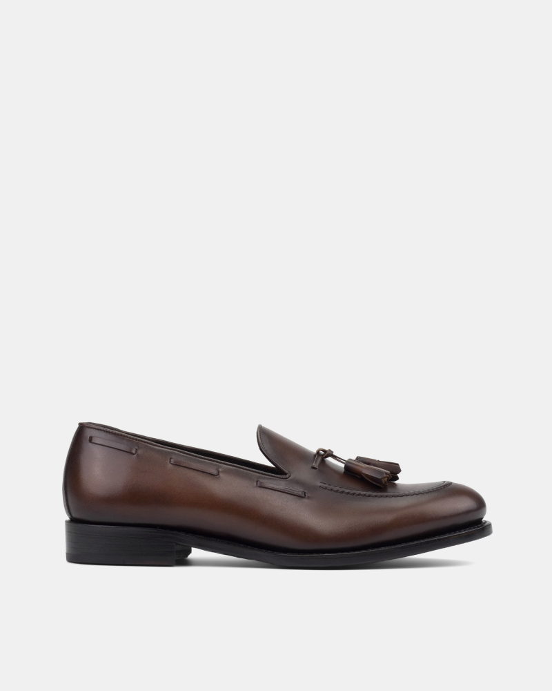 Thomas Brown Calf Tassel Loafer - 675