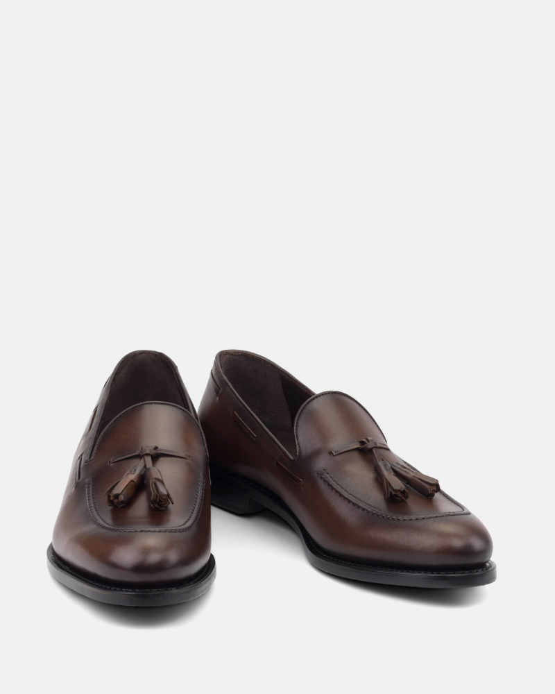 Thomas Brown Calf Tassel Loafer - 675