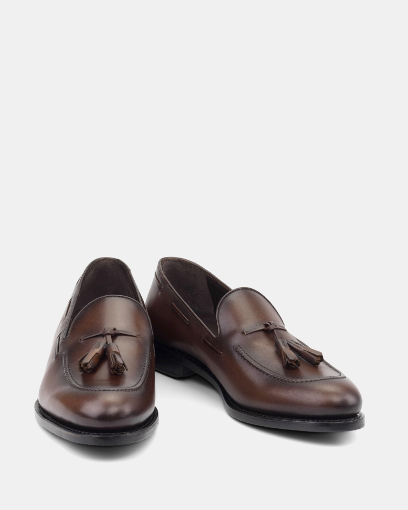 Thomas Brown Calf Tassel Loafer - 675