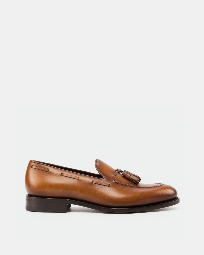 Thomas Cognac Tassel Loafer - 675