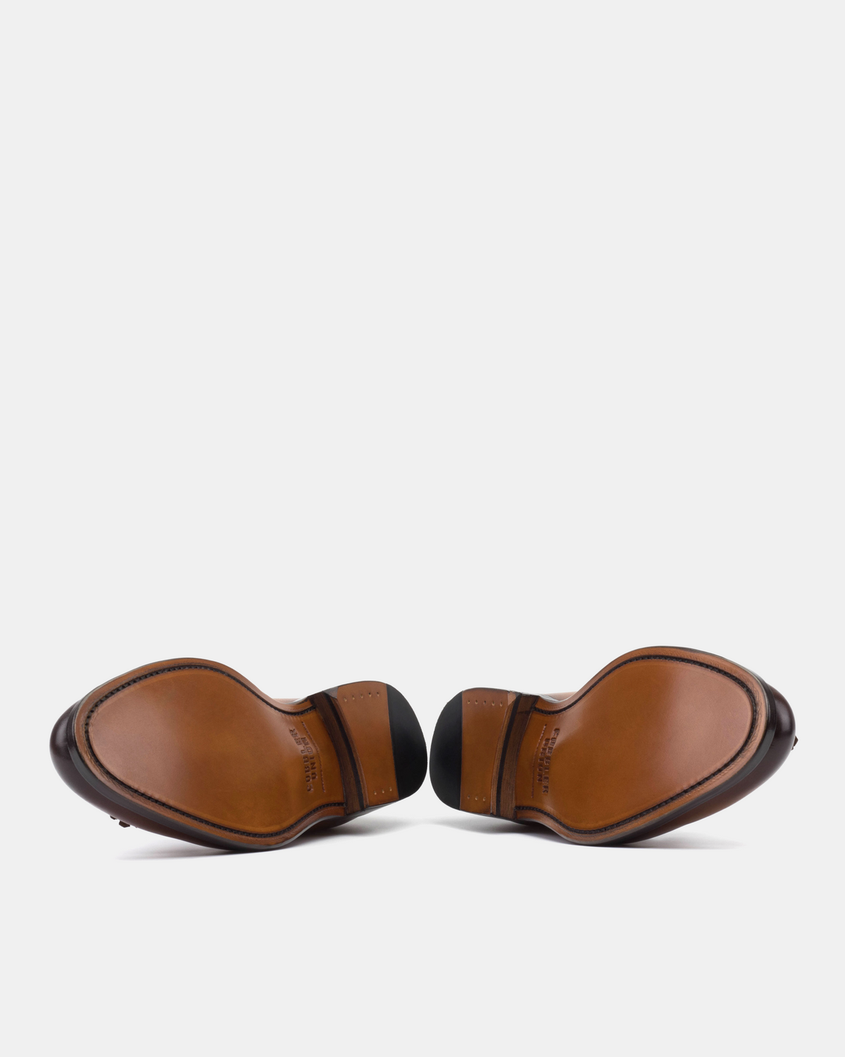 Men's Cognac Leather Tassel Loafers | Thomas 675