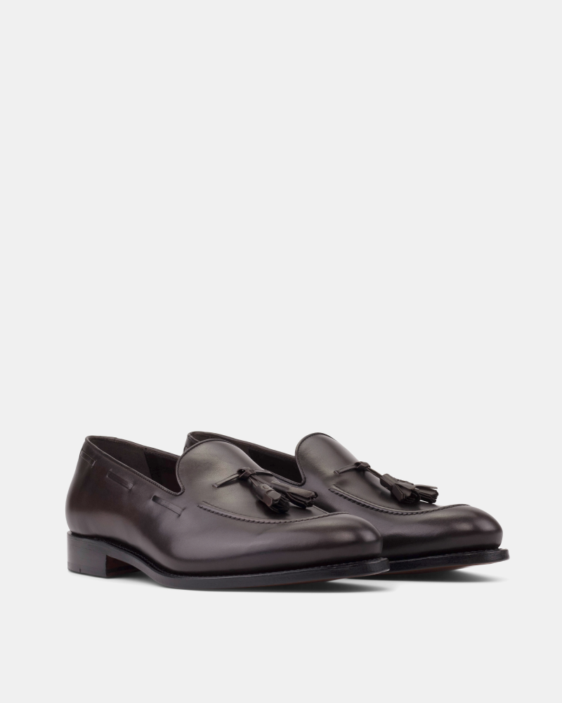 Thomas Dark Brown Tassel Loafer - 675