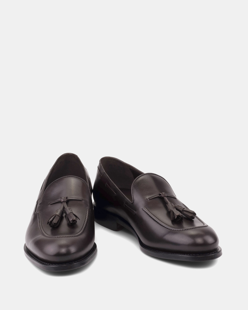 Thomas Dark Brown Tassel Loafer - 675