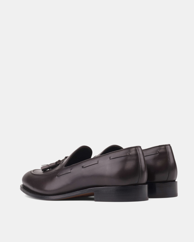 Thomas Dark Brown Tassel Loafer - 675