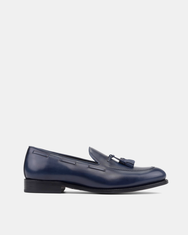 Thomas Navy Tassel Loafer - 675