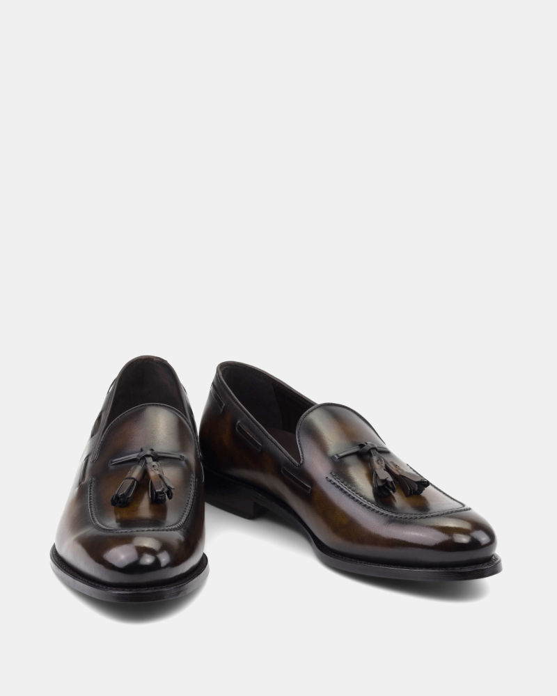 Thomas Tobacco Patina Tassel Loafer - 675