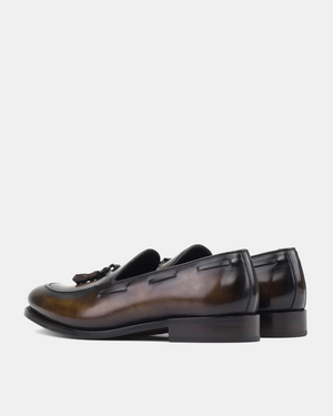 Thomas Tobacco Patina Tassel Loafer - 675