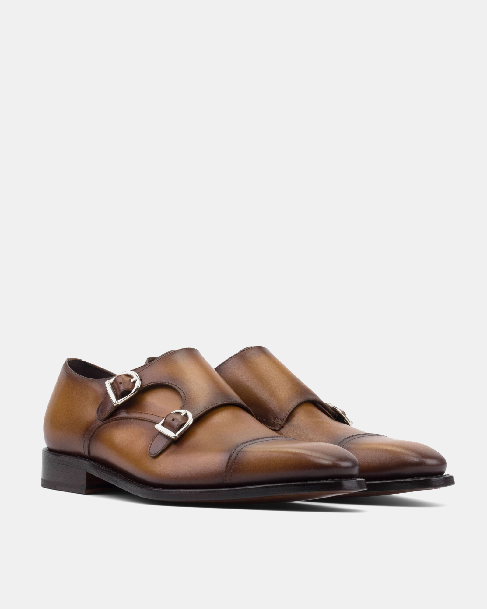 Francis Tobacco Double Monk Strap - 722