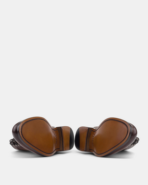 John Tobacco Wingtip Brogue Boot - 675