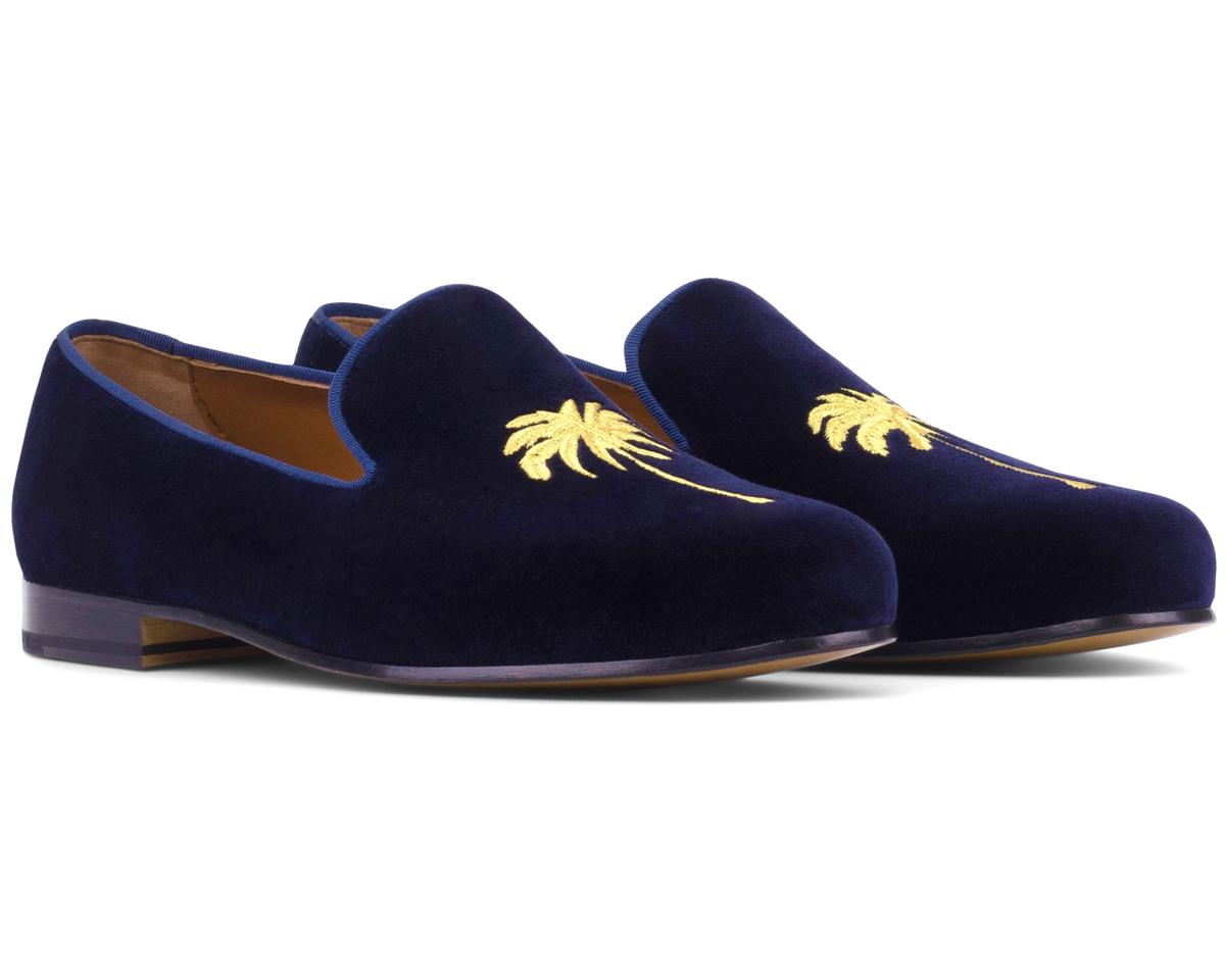 Velvet Slipper Blue Palms