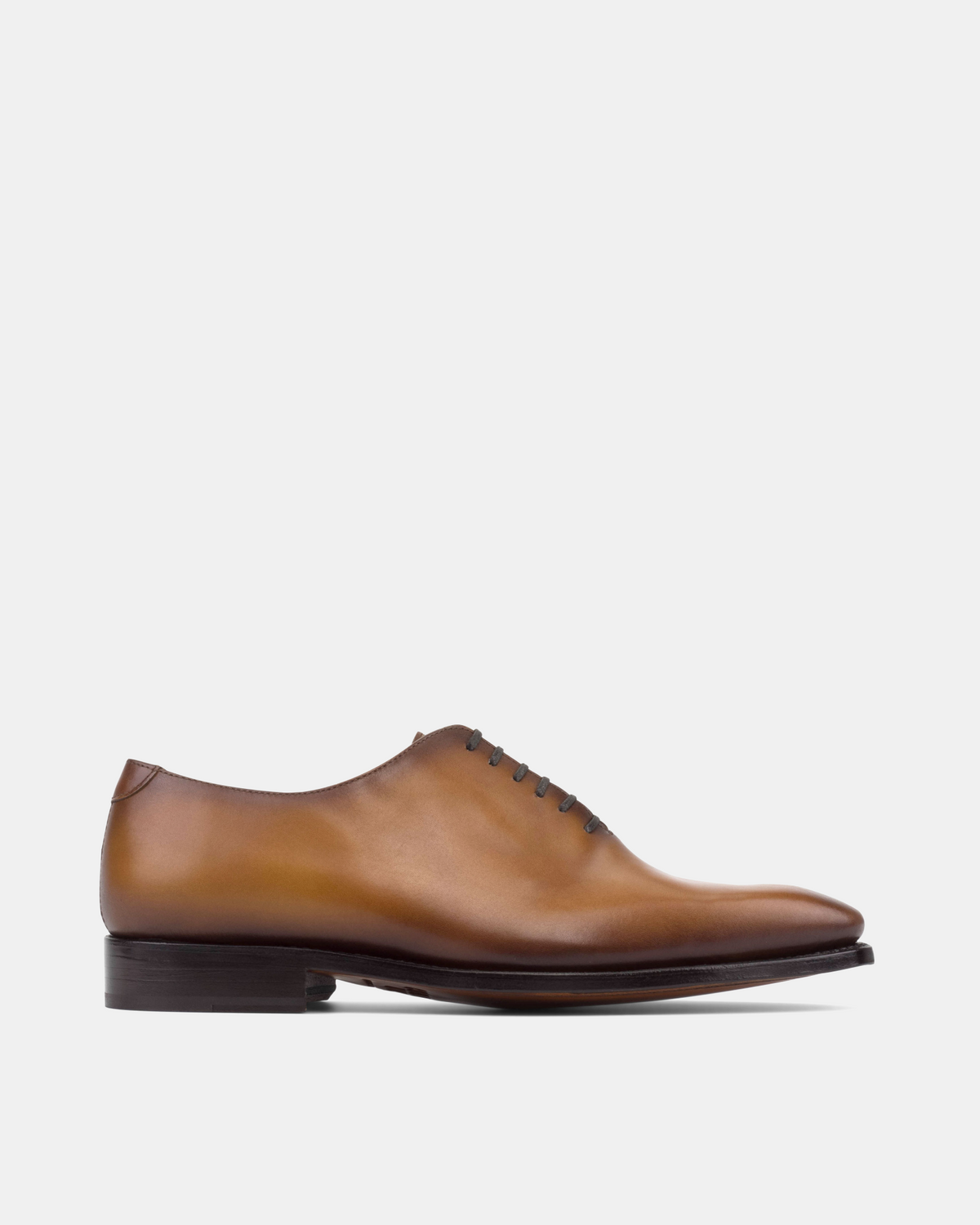 dress shoes with orange soles Classic Burnished Brown Brogue Oxfords