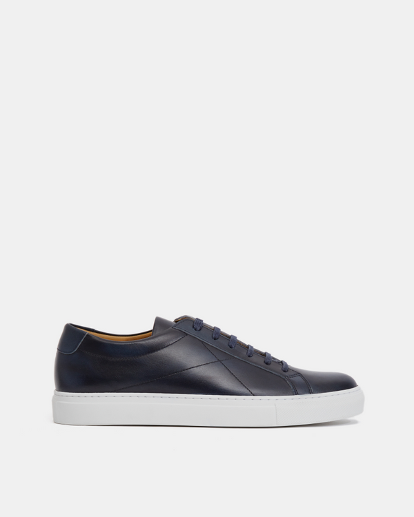Vintage Blue Leather Dress Sneaker 5 UK / 6 US Vintage Blue Leather Dress Sneaker 5 UK / 6 US